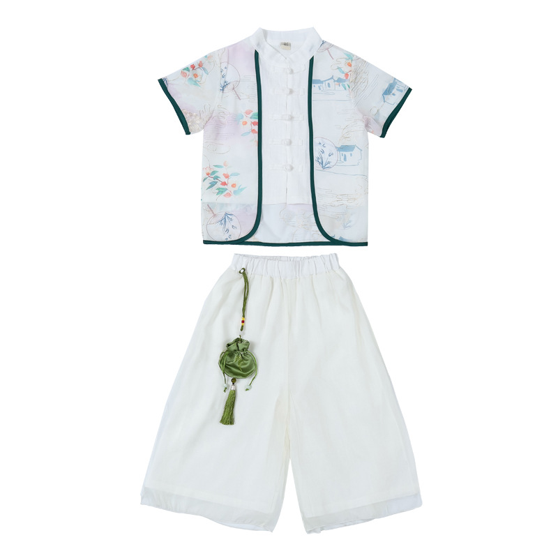 Baby Hanfu Spring Set Boy Costume Chinese Style Spring And Autumn Style Children's Academy Long Sleeve Tang Dress Female Super Fairy Item Picture