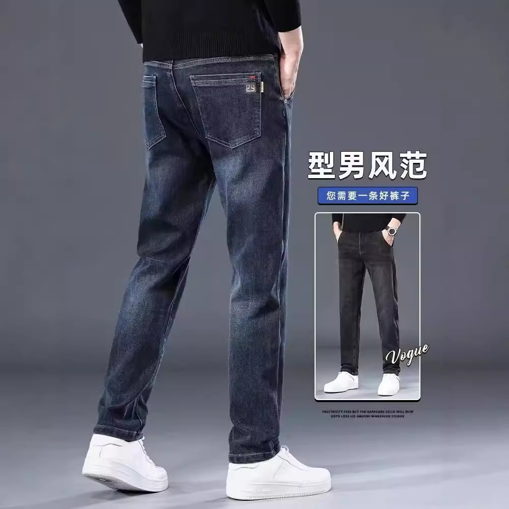 加绒牛仔裤/男裤男士宽松休闲/牛仔裤加绒/牛仔裤/牛仔裤男细节图