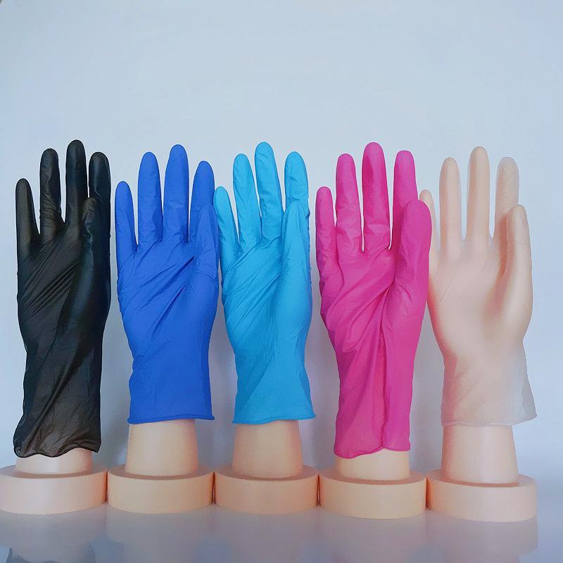 跨境批发干活劳保耐磨清洁维修防护PVC乳橡胶加厚一次性手套详情图2