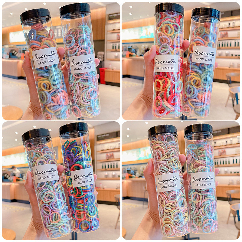 Baby hair bands, children's hair bands, non-damaging hair ties, small hair ties, baby colorful hair ties, wholesale new hair accessories Specification image