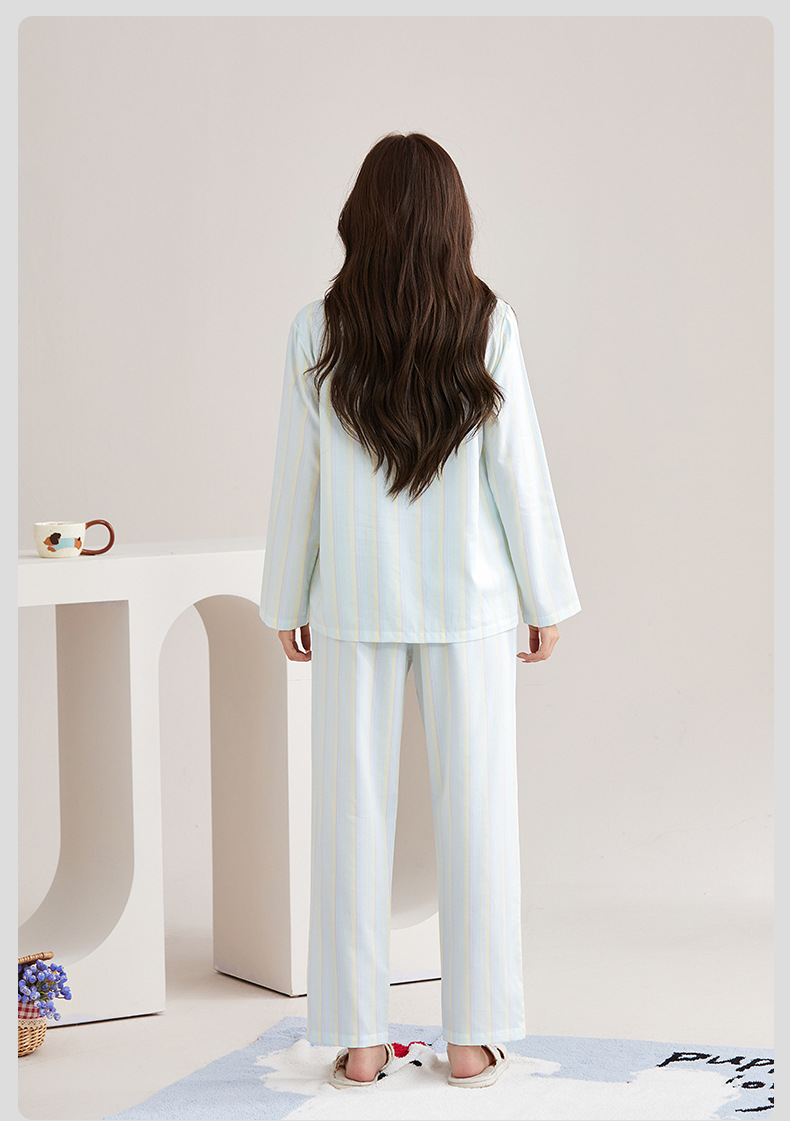 A类莱赛尔天丝棉睡衣女动物刺绣睡衣女士可外穿春夏家居服套装详情27