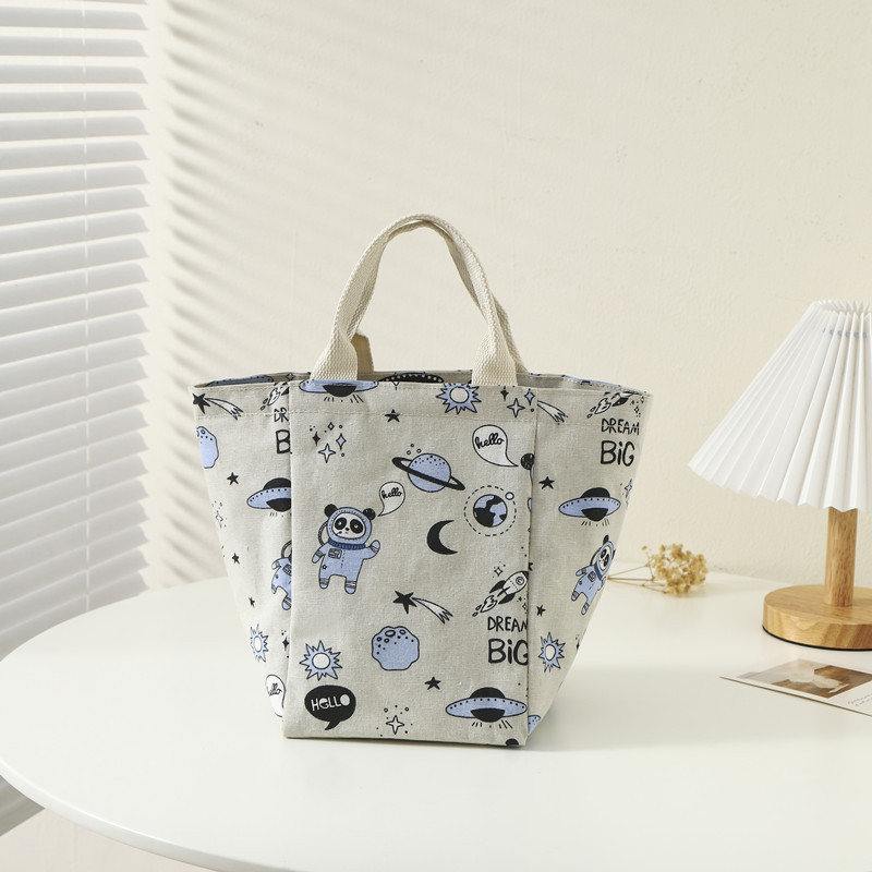 Portable Thermal Bag Bento Bag Lunch Box Office Worker Student Picnic With Lunch Canvas Lunch Bag Camping details Picture