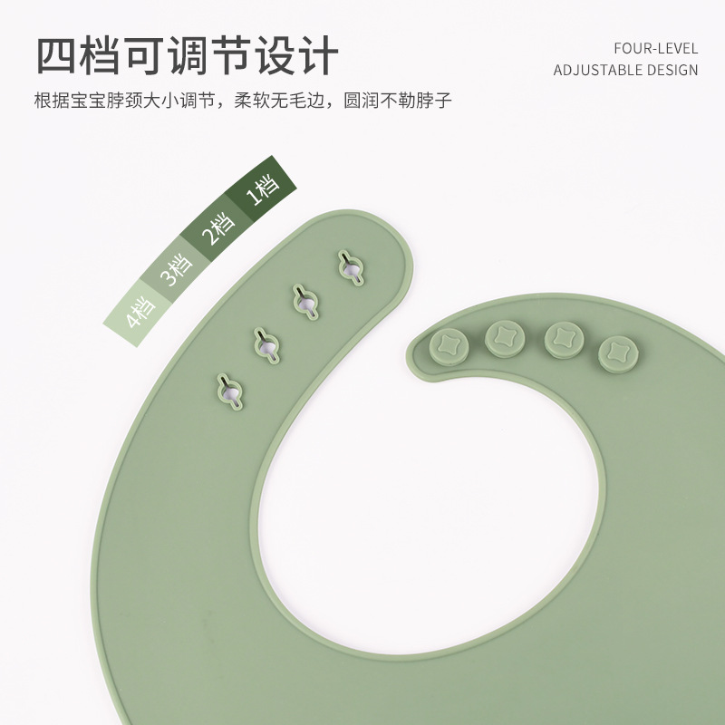 Cross-border baby food products silicone dinner plate set, food-grade high-temperature resistant, anti-slip, anti-drop, suction cup separator Specification drawing