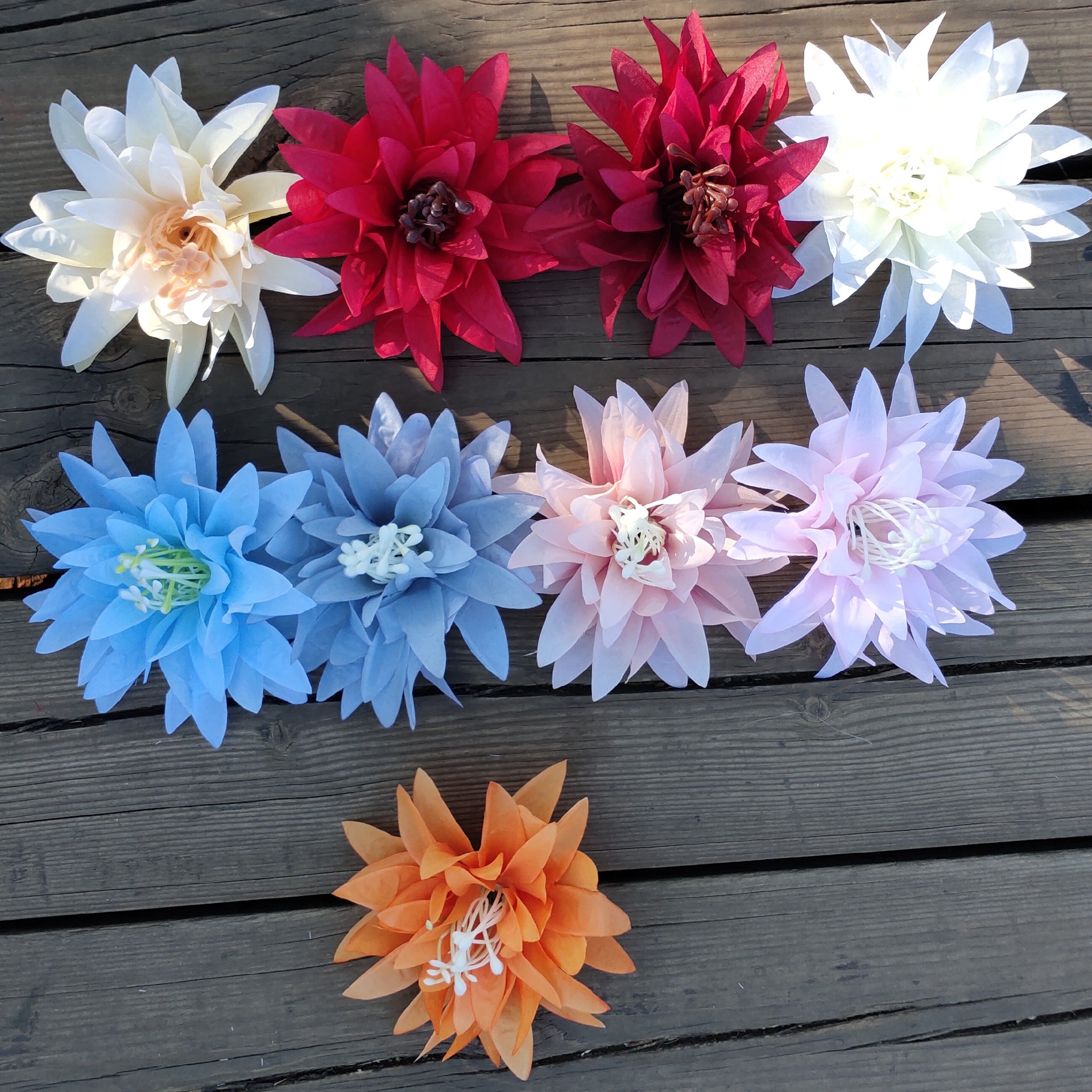 Large-clawed chrysanthemum head simulation flower head 14cm large-clawed chrysanthemum wedding road leading flower row base flower material for home decoration
