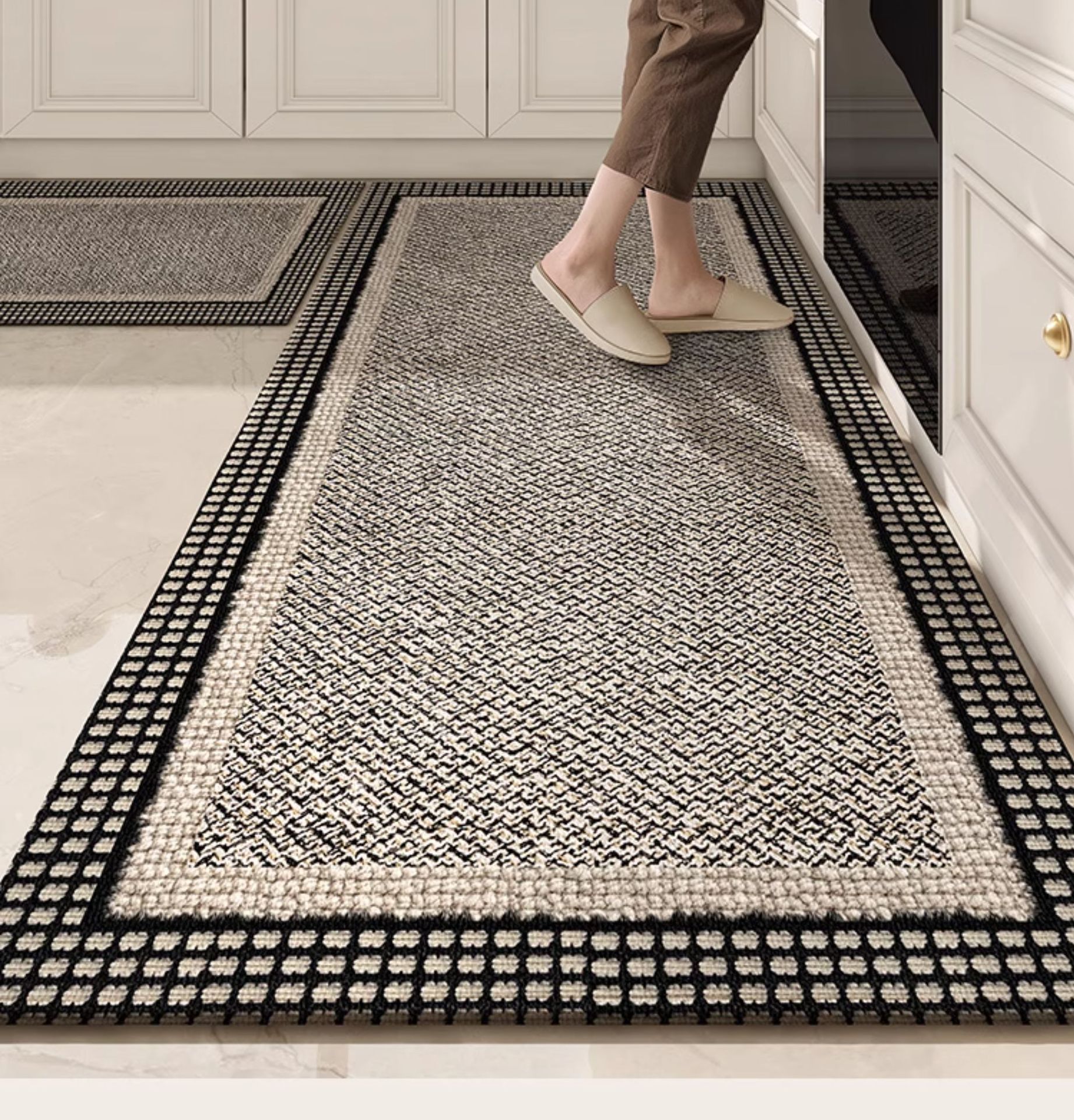 厨房地垫防油防水防滑垫家用2025新款转角l形长条大面积高级脚垫详情10