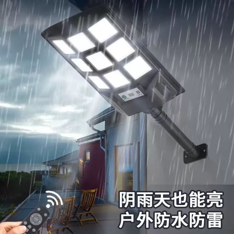 Changsu Private Mold Amazon Bestseller three-sided luminous solar light control remote outdoor waterproof courtyard small wall lamp Specification image