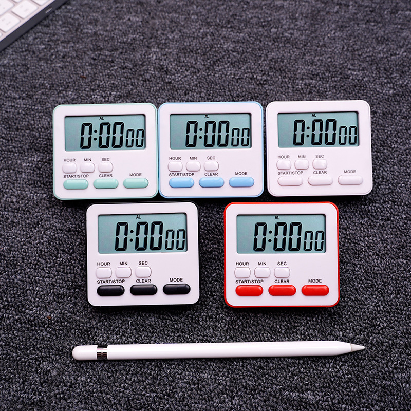 New silent multi-functional timer, student time manager, kitchen and bedroom timed reminder clock, alarm clock pic 11
