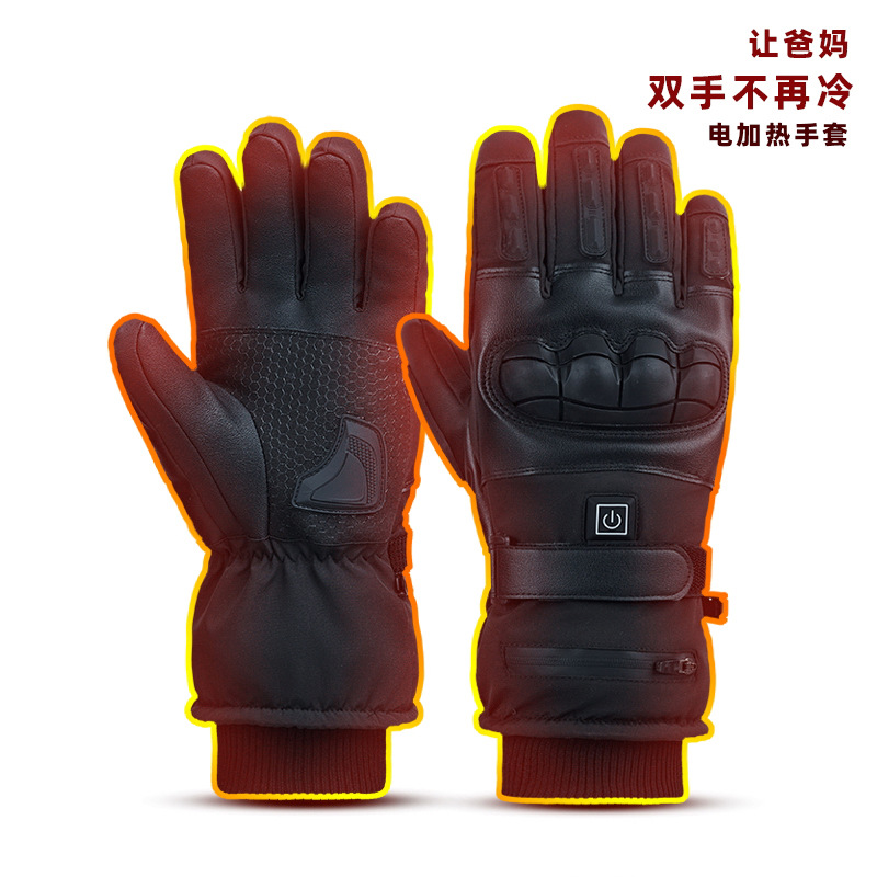 Electric heating gloves, lithium battery long-lasting warmth, anti-slip touch screen electric heating gloves for winter outdoor duty motorcycles Application Scenario