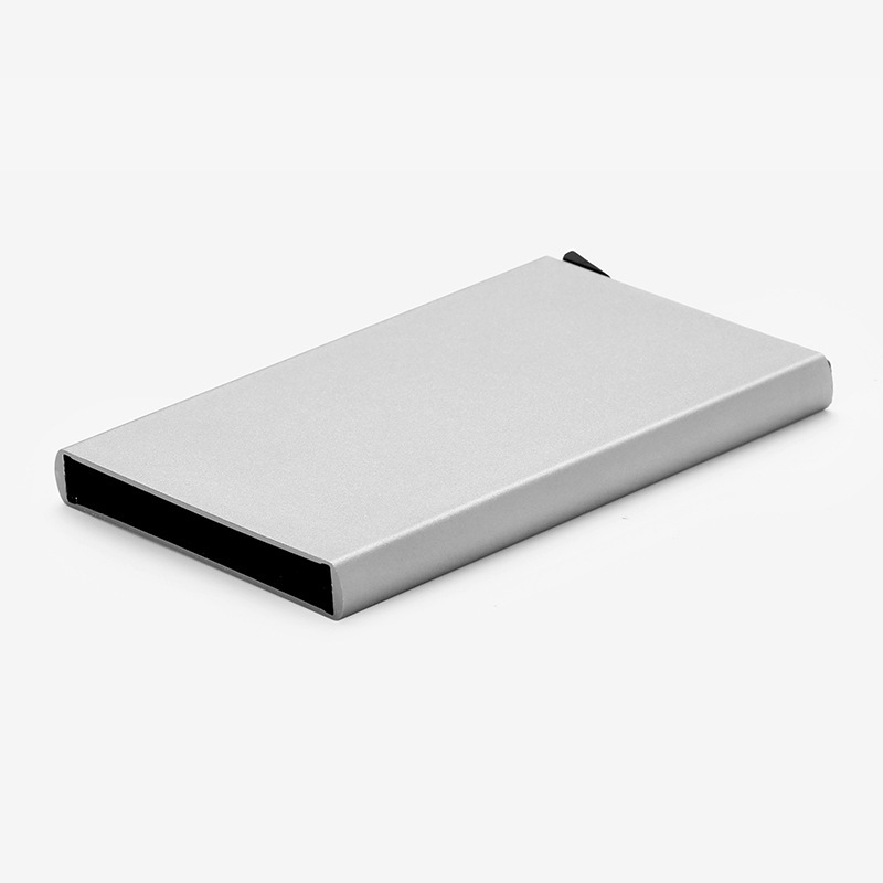 Credit card box, aluminum alloy metal anti-magnetic card case, 6-slot business card case