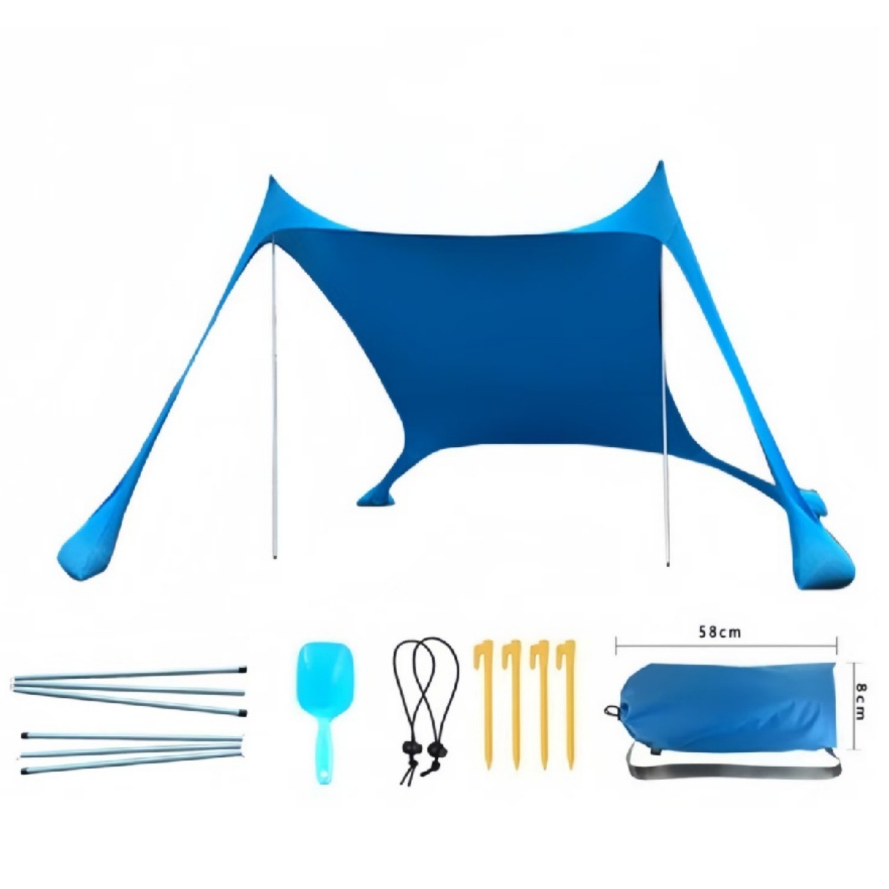 Customized portable Leica sunshade canopies for cross-border outdoor use, custom-made elastic beach tents, and lawns available all year round details Picture