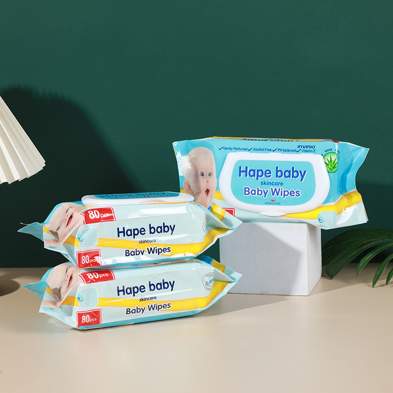 Baby Hand And Mouth Wipes 80 Tablets For Household Travel Portable Cleaning And Wiping Disposable Baby Wipes Application Scenario