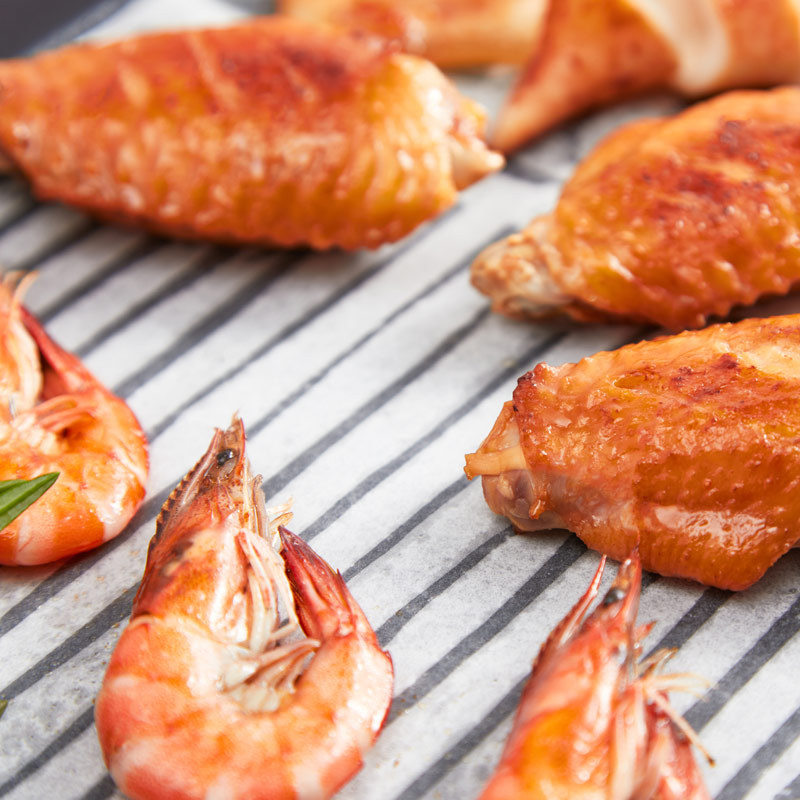 Thickened barbecue paper, 500 sheets of grilled meat oil-absorbing paper, rectangular baking silicone oil grilled meat pad paper, non-stick cake pad paper Specification image