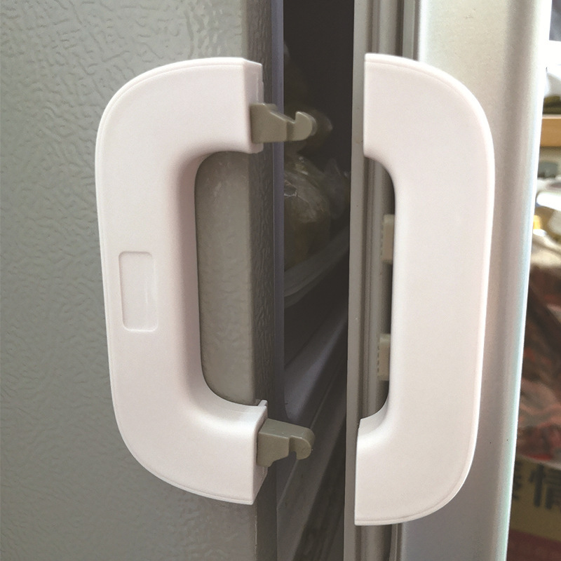 Cross-Border Hot Children's Safety Lock Anti-Pinch Hand Cabinet Door Lock Door Lock Buckle Multi-Function Lock Baby Anti-Pinch Hand Refrigerator Lock details Picture