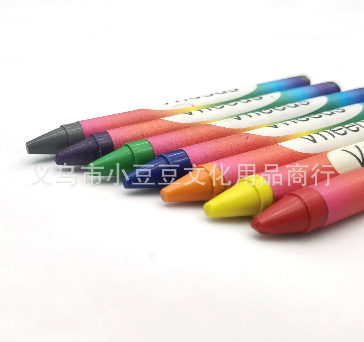 Vneeds24色彩色蜡笔跨境批发定制初学者儿童绘画不脏手蜡笔套装详情图4
