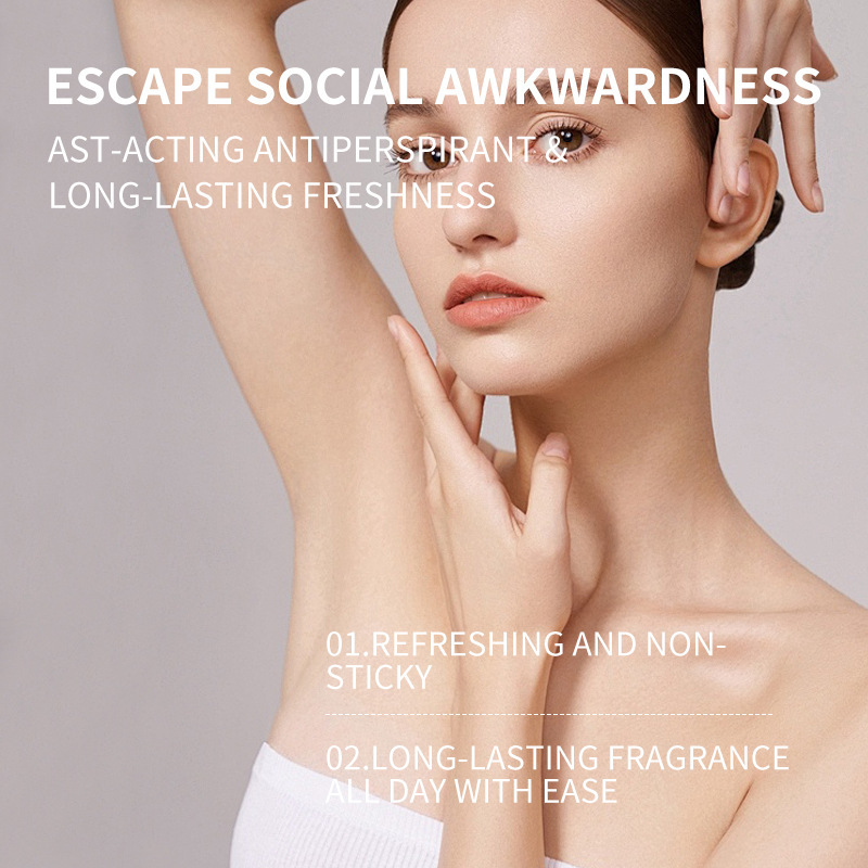 Cross-border Kojic Acid Beads Antiperspirant Lotion, Long-lasting Fragrance, Underarm Fresh Scent, Body Odor Liquid, Odor Spray, 50ml for Export Specification image