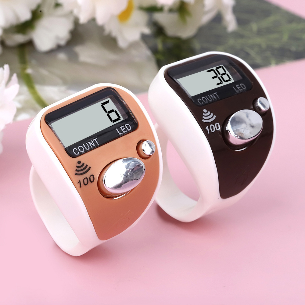 Mini ring counter with LED light, 100 full beep prompt sound, manual ring counter counter counter Specification image