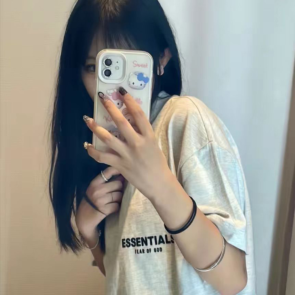 FOG复线ESSENTIALSZONE第八季植绒字宽松大码OS短袖T恤男高街潮牌详情31