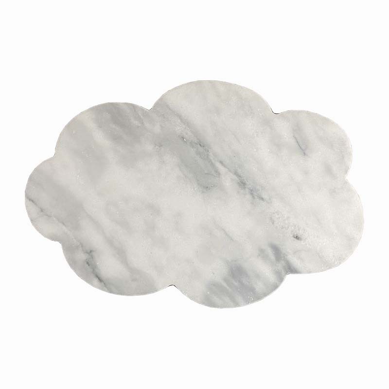 Europe And The United States Ins Creative Natural Marble Tray Cloud Shape Tray European Cuisine Barbecue Plate Tableware Item Picture