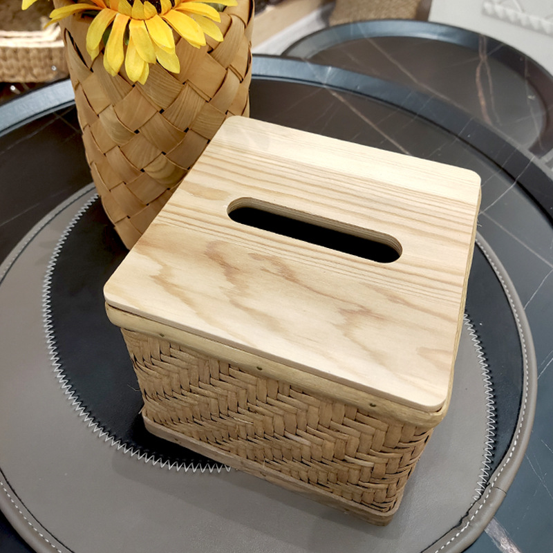 编织竹/竹编/花篮/储物篮/纸花篮产品图