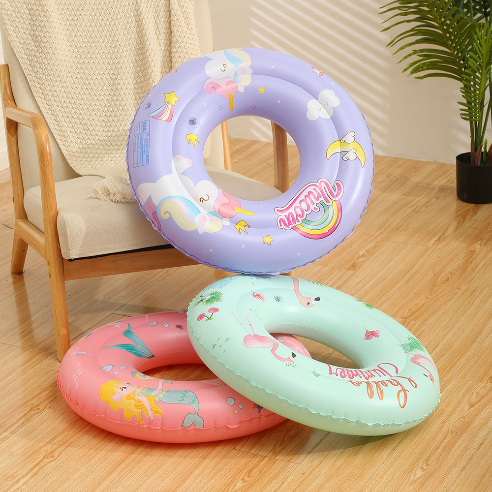 New cross-border thickened handlebar swimming ring, adult enlarged thickened armpit life buoy float ring, PVC inflatable swimming ring details Picture