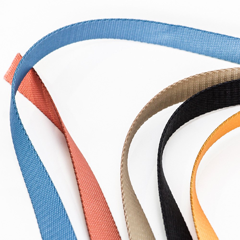 Factory wholesale imitation nylon fine-textured plain textured colored water cups, handles, luggage straps, backpack shoulder straps, and clothing accessories Specification image