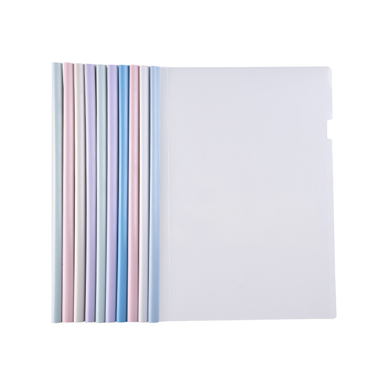 a4 pull-out lever folder, file folder, pull-out lever, transparent thickened resume, student test paper folder, file storage book Item Picture