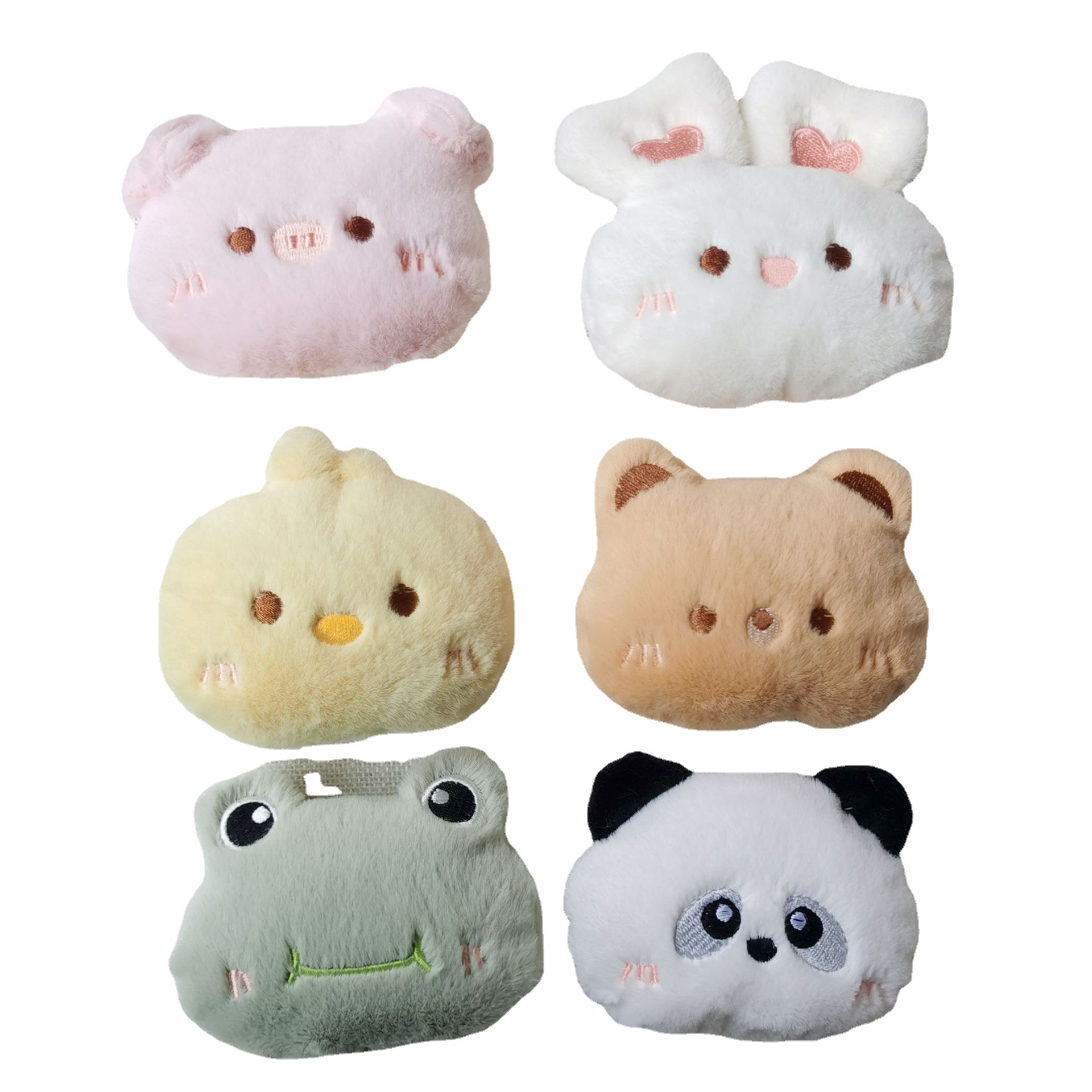 Cartoon Plush Rabbit Piggy Panda Accessories Diy Doll Brooch Pendant Clothing Bag Scarf Accessories Item Picture