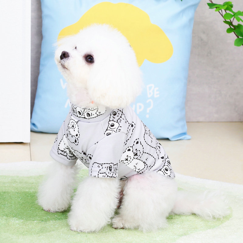 Wholesale of new spring and summer bear T-shirts, dog clothes, pet dog clothes and cute autumn clothing and accessories Application Scenario