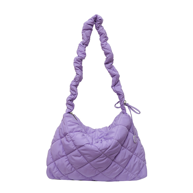 Small Fresh Foreign Air Leisure Bag 2023 Summer New Single Shoulder Underarm Bag Fold Solid Color Female Bag Korean Version Satchel Tide Item Picture