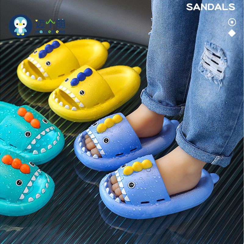 Shark Children's Slippers Summer Boys Cartoon Non-Slip Indoor Boys Slippers Girls Baby Slippers Cross-Border Wholesale details Picture