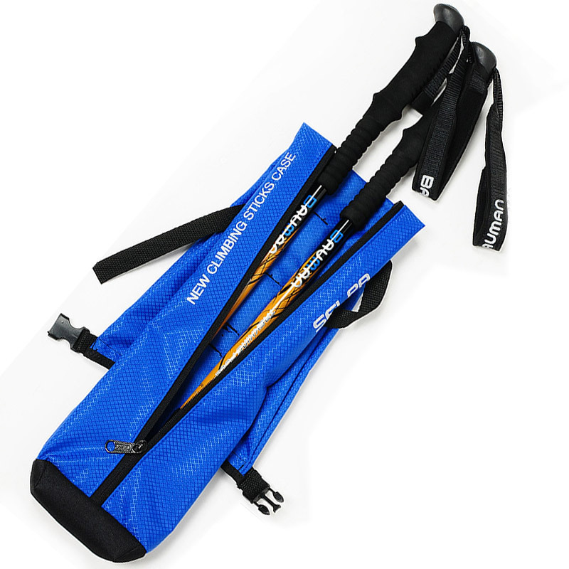Korean outdoor hiking pole bag storage bag, crossbody portable and humanized design hiking pole bag