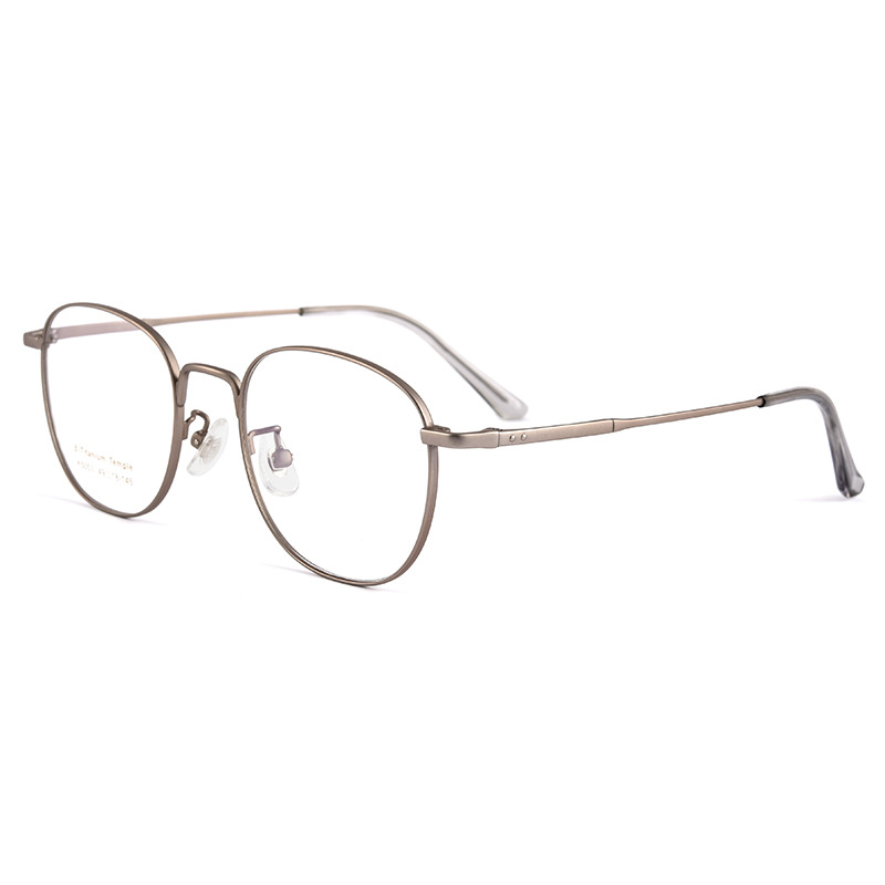 K5053BSF超轻纯钛眼镜架复古β钛眼镜框男女近视眼镜超轻椭圆批发详情图5