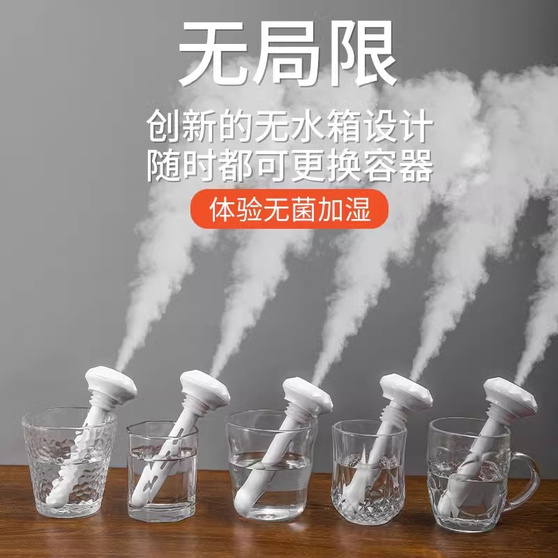 Usb Humidifier Home Bedroom Mini Car Air Spray Office Fog Volume Light Sound Air Conditioning Room Water Supply details Picture
