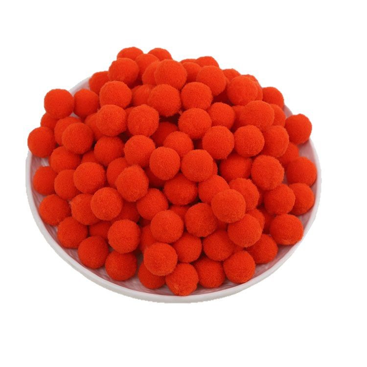 毛球/毛球毛绒球/服饰配件毛绒/圣诞饰品配件/树脂钻球白底实物图