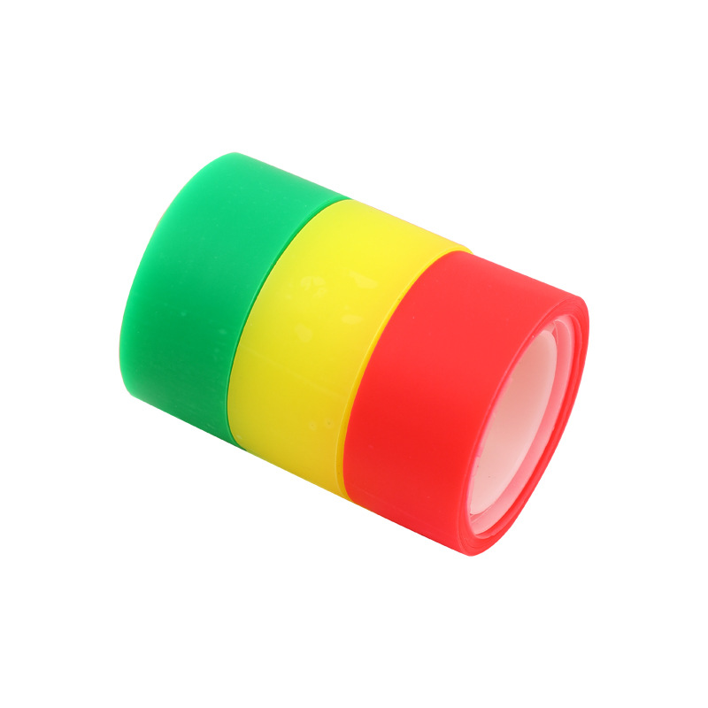Color invisible tape Cutter set translucent Traceless hand tear ledger tape can write student stationery Item Picture