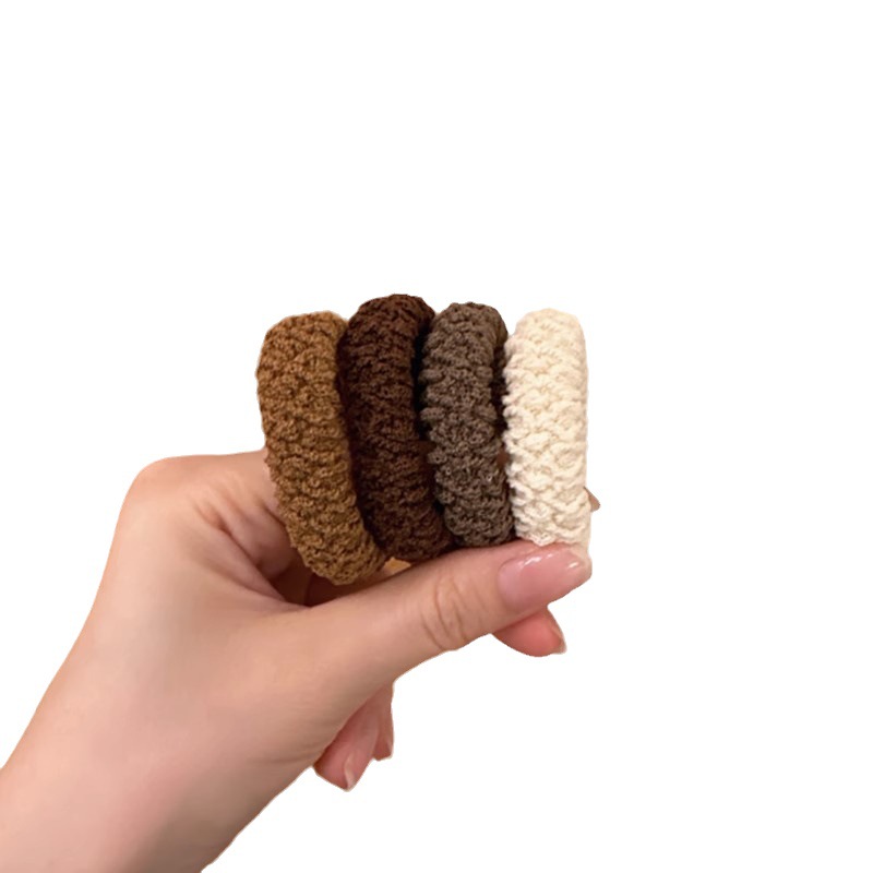 Alta elasticidad durable enlatado cuerda de cabeza banda de goma para mujeres no traza cuerda de atado de pelo estudiante de atado de alta croqueta de caballo anillo de pelo Item Picture