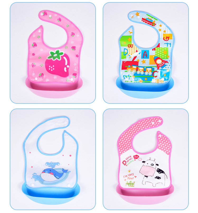 Foreign trade detachable baby bibs, feeding bibs, waterproof baby bibs, super soft saliva bibs, no-wash and anti-dirt feeding bibs details Picture