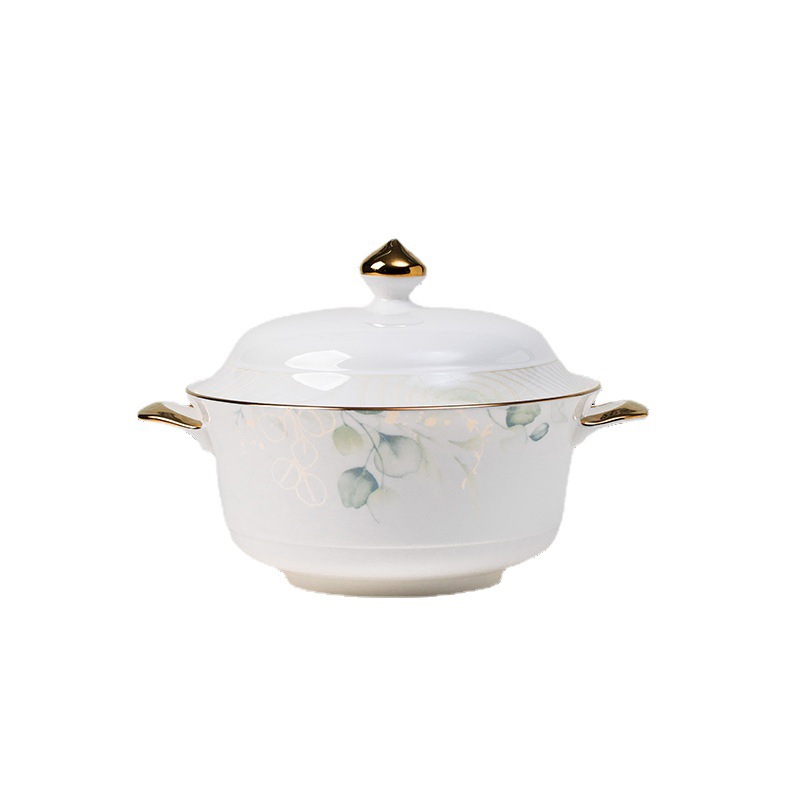 Dish Set A Full Set Of Chinese Jingdezhen Bone China Tableware Set Bowl Dishes Chopsticks High-Grade Gift Wholesale Item Picture