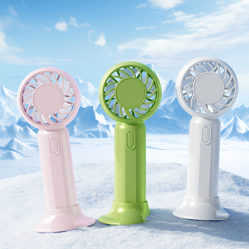 New outdoor handheld fan, portable, silent, office, student desktop mini fan, gift logo