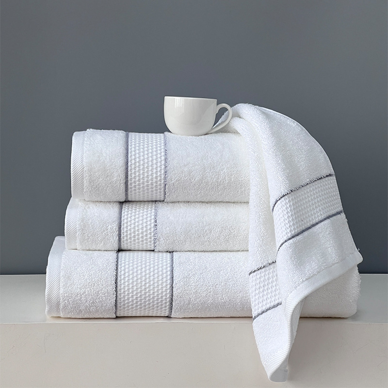 Five-Star Hotel Bath Towel Wholesale Hotel Guest House Beauty Salon Bath Towel Multi-Color Pure Cotton Gifts Hotel Towel Bath Towel details Picture