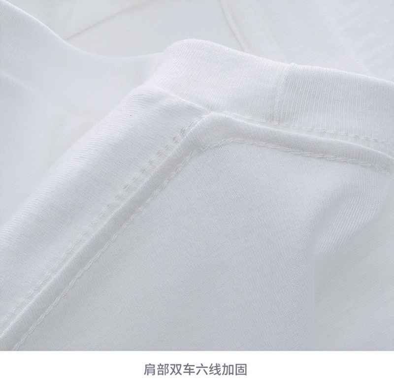 夏季新款女装/短袖批发/韩版宽松/纯棉白色T恤/一件代发细节图
