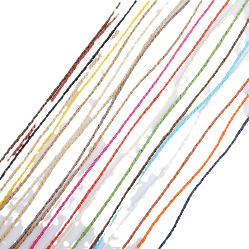 Manufacturers Directly Supply 4Mm3 Double Strands Thick Paper Rope Multi-Color Braided Rope Pet Toy Craft Decoration Advertising Rope Wholesale Item Picture