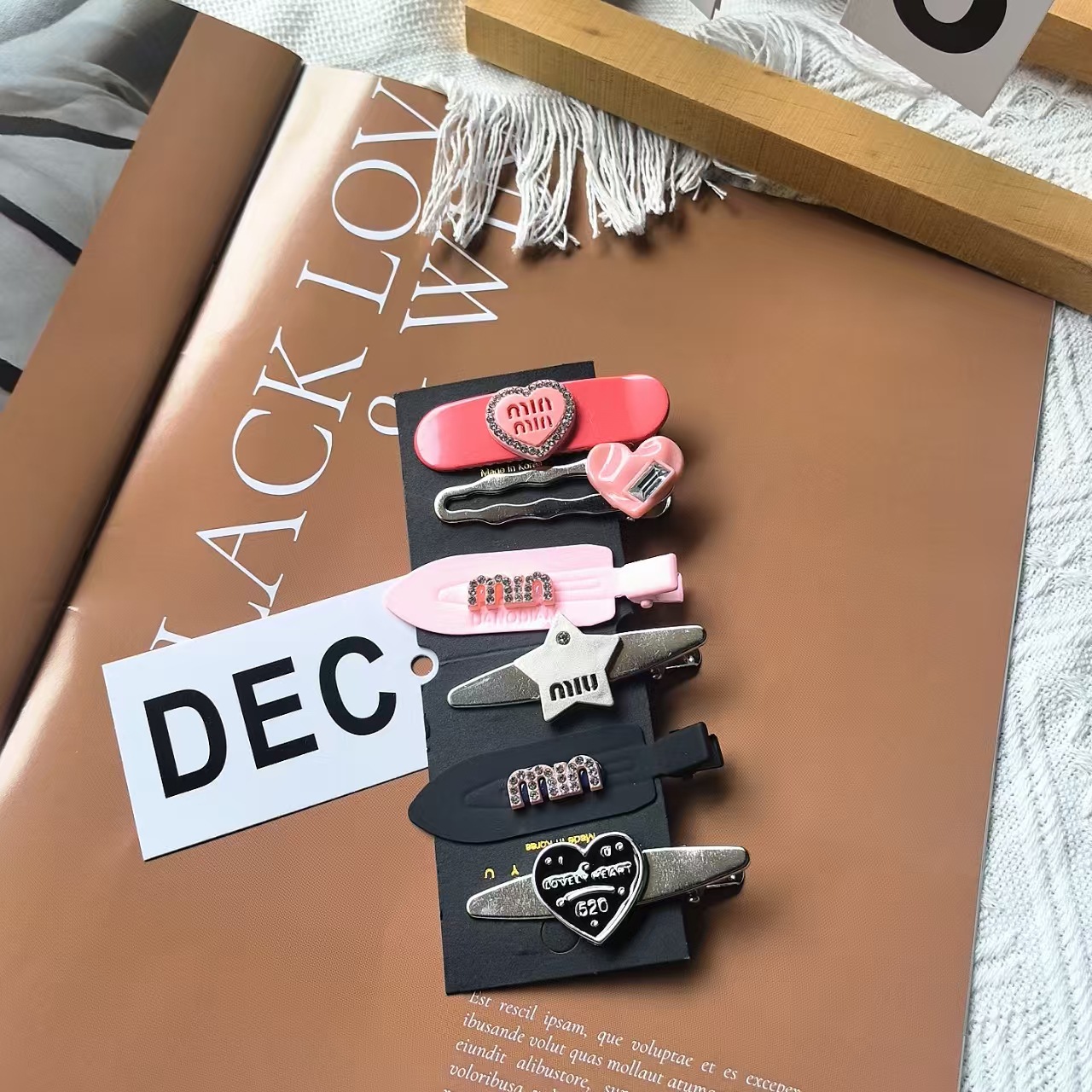 2023新款y2k星星发夹女侧边刘海夹甜酷多巴胺一字夹子 小发卡头饰详情2