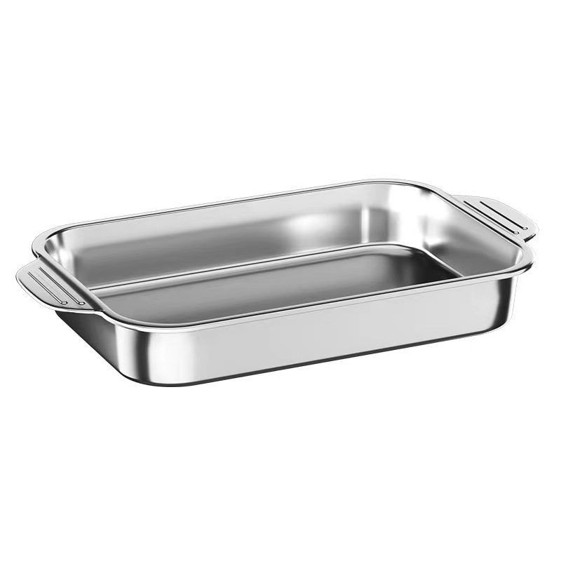 【 Bestseller Consignment Exclusive 】 Stainless steel grilled fish plate, thickened deep tray, induction cooker, commercial crayfish barbecue plate Item Picture