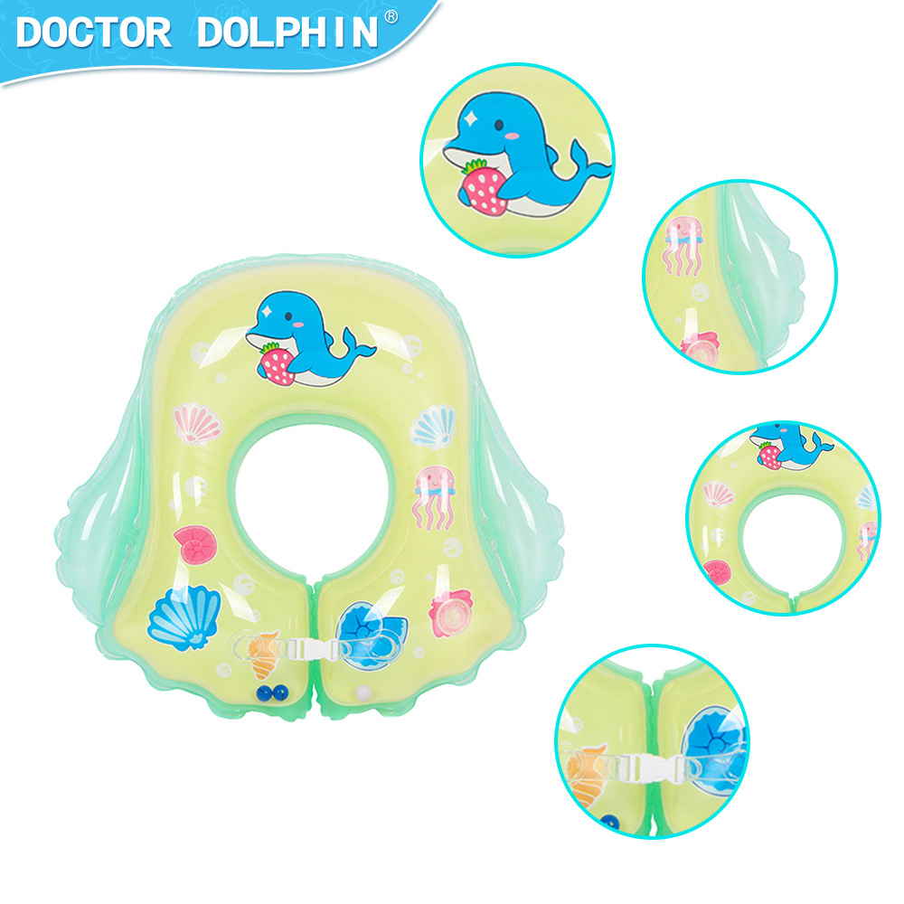 Doctor Dolphin Baby Swim Ring Underarm Ring Inflatable Baby Swim Ring Neck Ring Neck Ring Inflatable Neck Ring