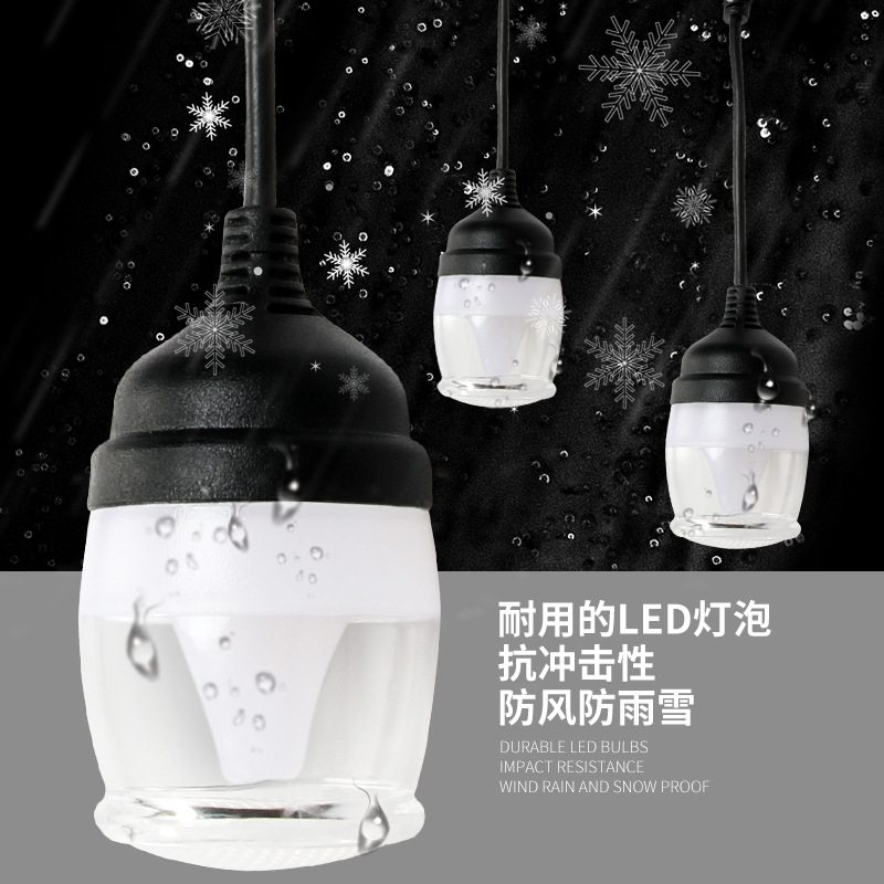 Mobile APP seven-color light string Christmas festival small string light creative RGB solar outdoor atmosphere decoration Application Scenario