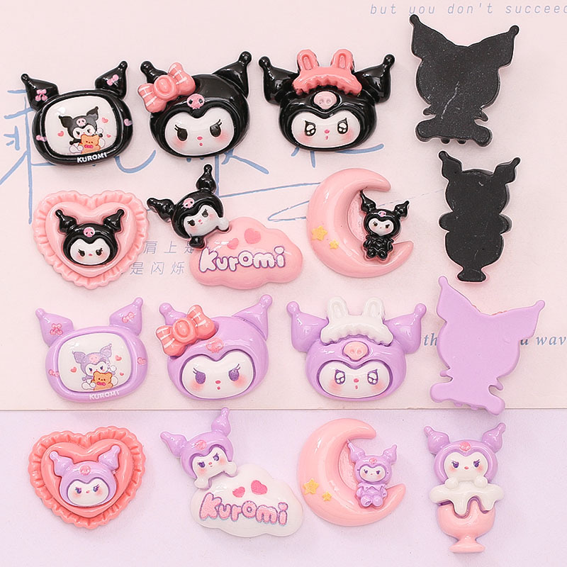 Cartoon Cute Bright Face Mimi Series Diy Cream Glue Hair Accessories Water Cup Paste Resin Accessories Wholesale Application Scenario