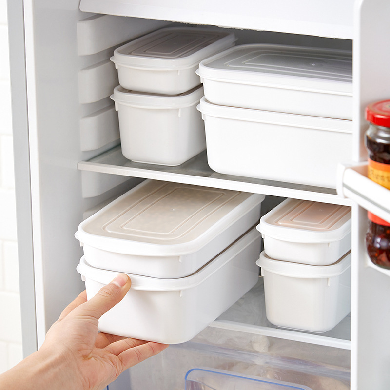 塑料冰箱水果保鲜盒可微波炉便当盒长方形小饭盒多规格食品收纳盒详情图1