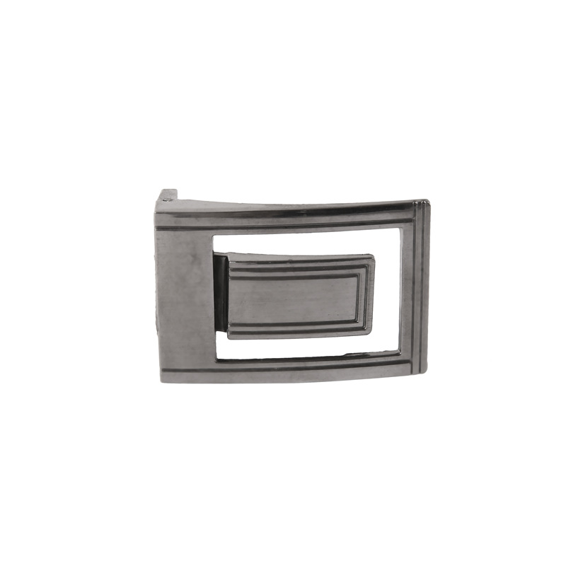 New Trend Men Smooth Zinc Alloy Film Plate Buckle With 33Mm Perforated Belt Buckle Belt Buckle Wholesale Application Scenario