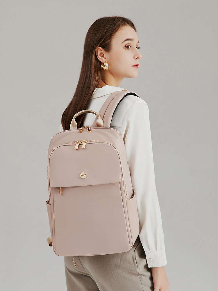 The 2023 new business and casual backpack is a lightweight and simple computer bag with large capacities of 15.6 inches, 14 inches and 13 inches details Picture